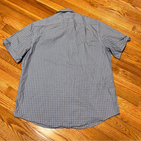 INSERCH Men’s Short Sleeve Multi Color Plaid Shirt - Slim Fit - Size XL - EUC - Picture 3 of 11